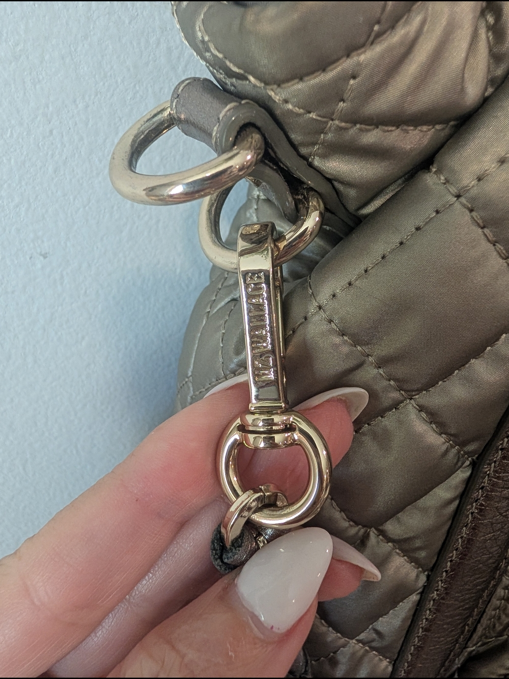 MZ Wallace Quilted Metallic Crosby Everywhere Tote - Silver - Picture 4 of 14